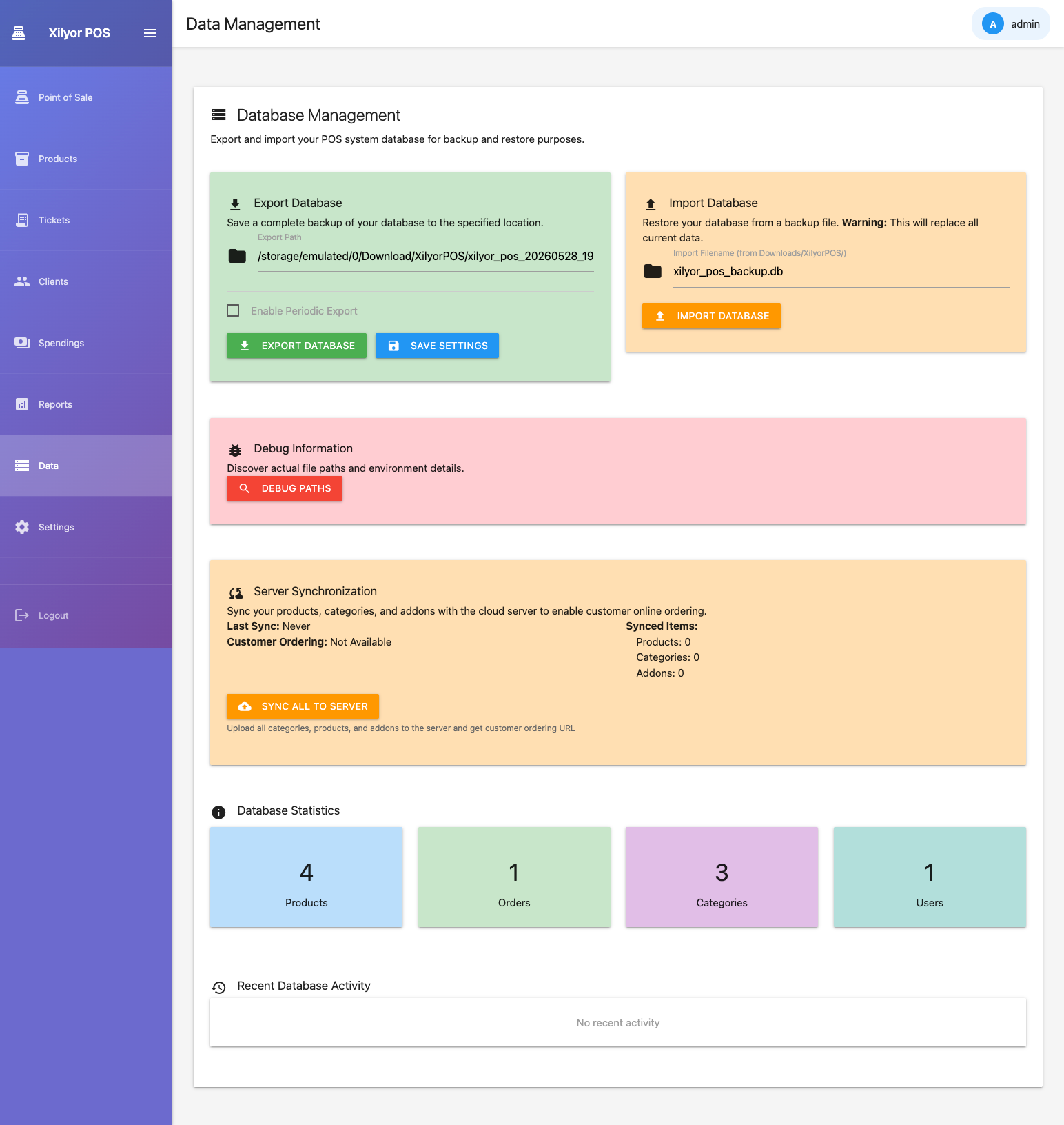 Gestion des données